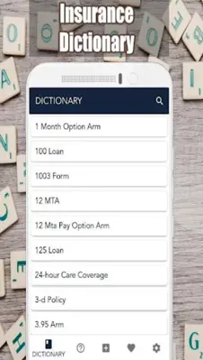 Insurance Dictionary android App screenshot 2